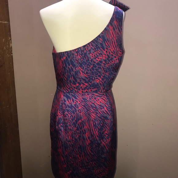 (BCBGenaration) Animal print one shoulder dress. - Picture 3 of 5